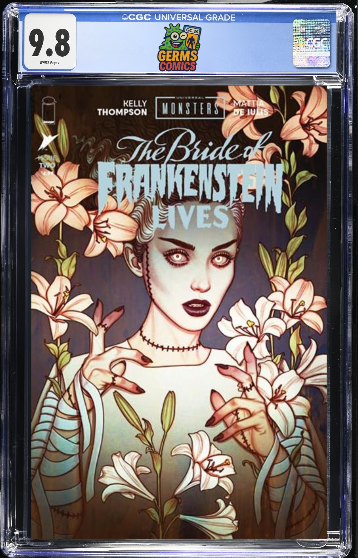 Universal Monsters: The Bride of Frankenstein Lives! #2 (of 4) Cover B Jenny Frison Variant CGC 9.8