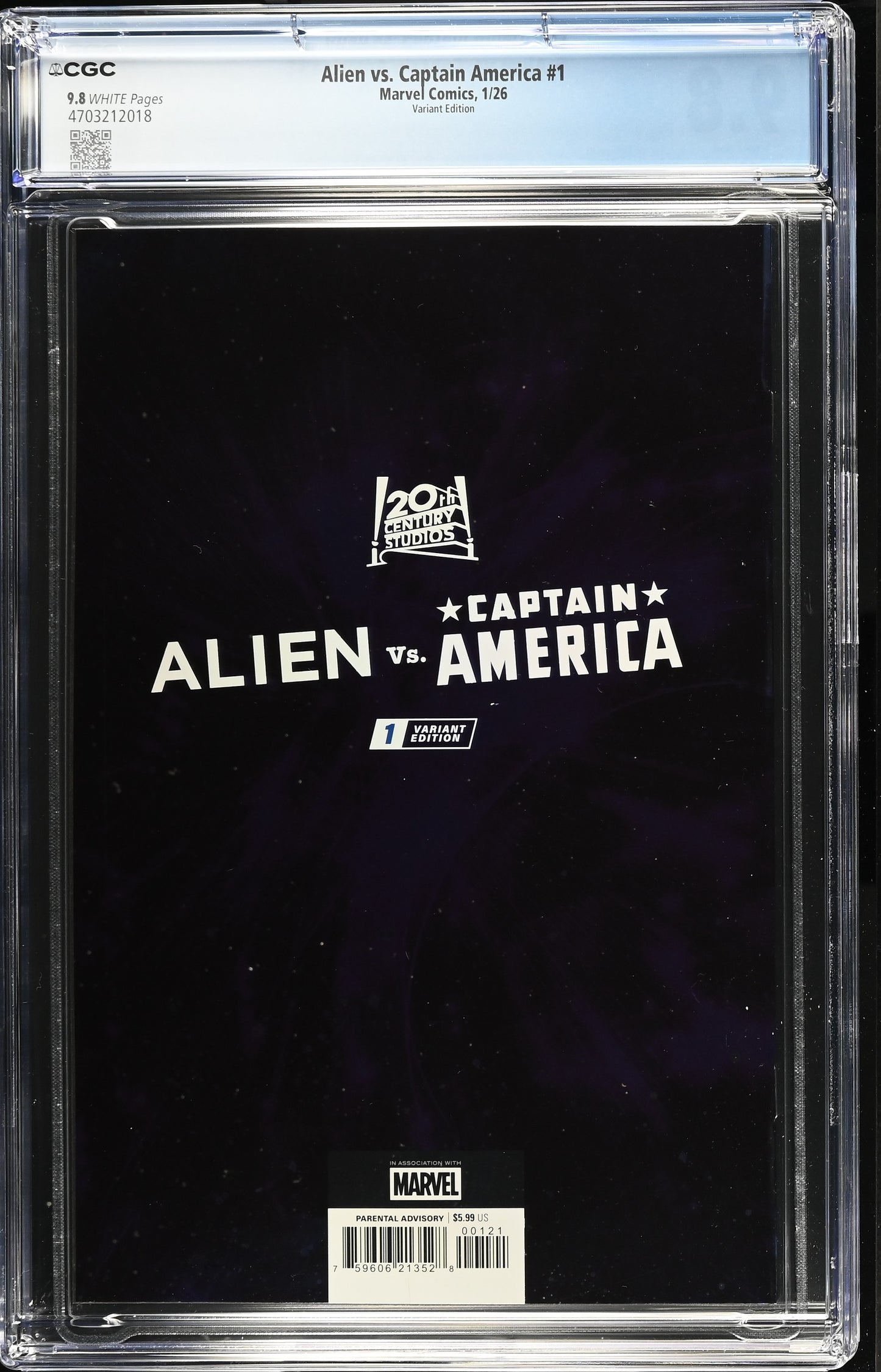 Alien vs. Captain America #1 Dan Panosian CGC 9.8