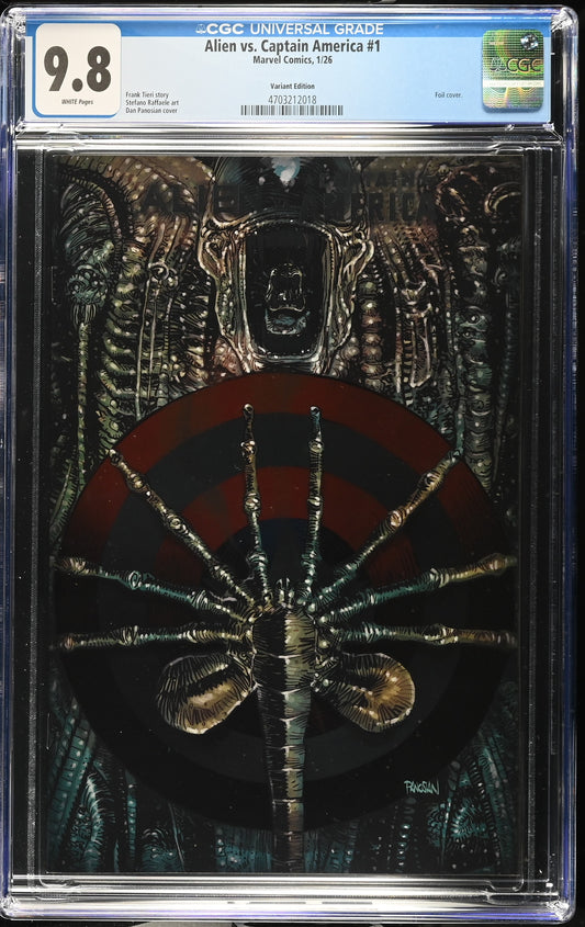 Alien vs. Captain America #1 Dan Panosian CGC 9.8