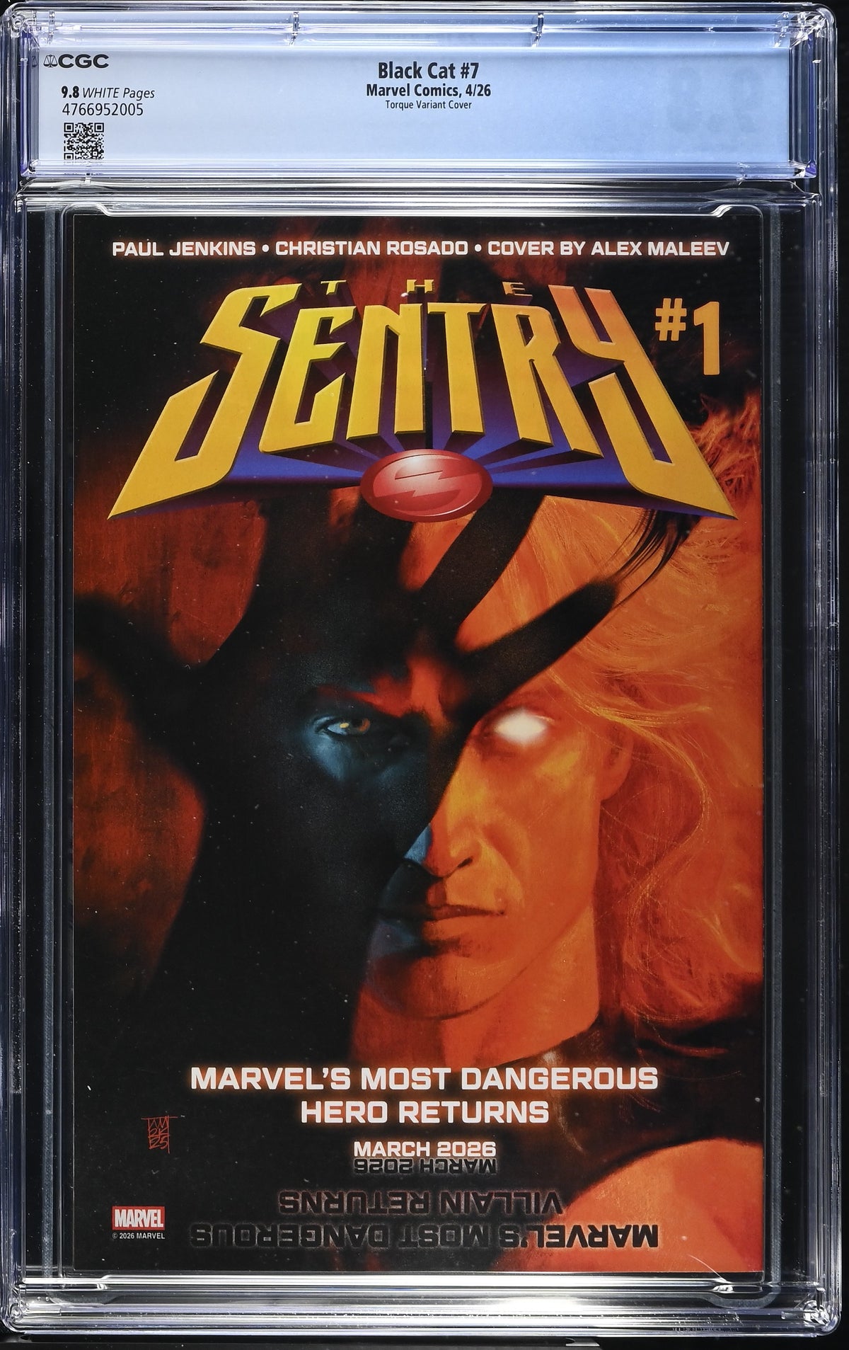 Black Cat #7 Elizabeth Torque CGC 9.8 1:25 Variant
