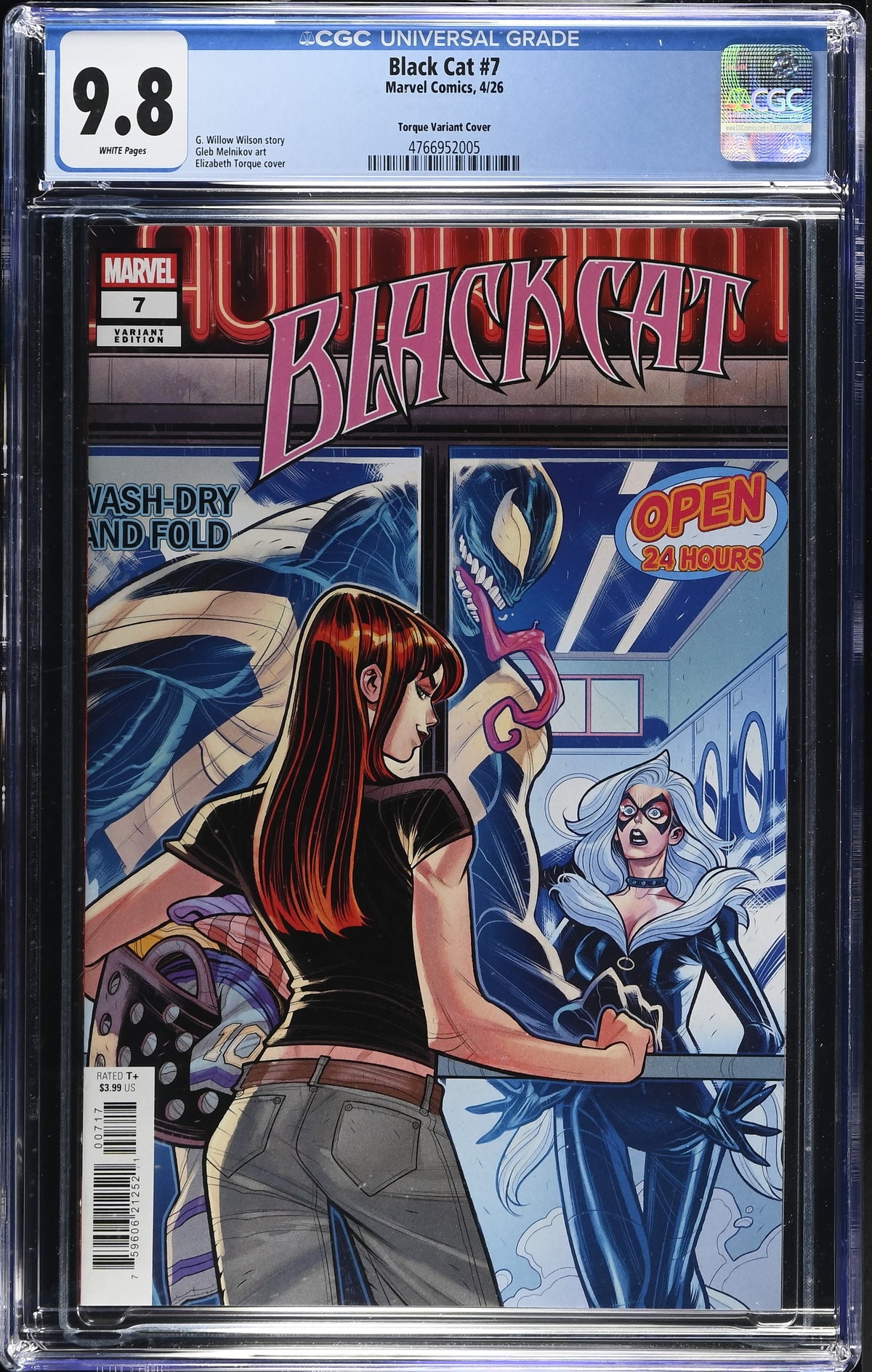 Black Cat #7 Elizabeth Torque CGC 9.8 1:25 Variant
