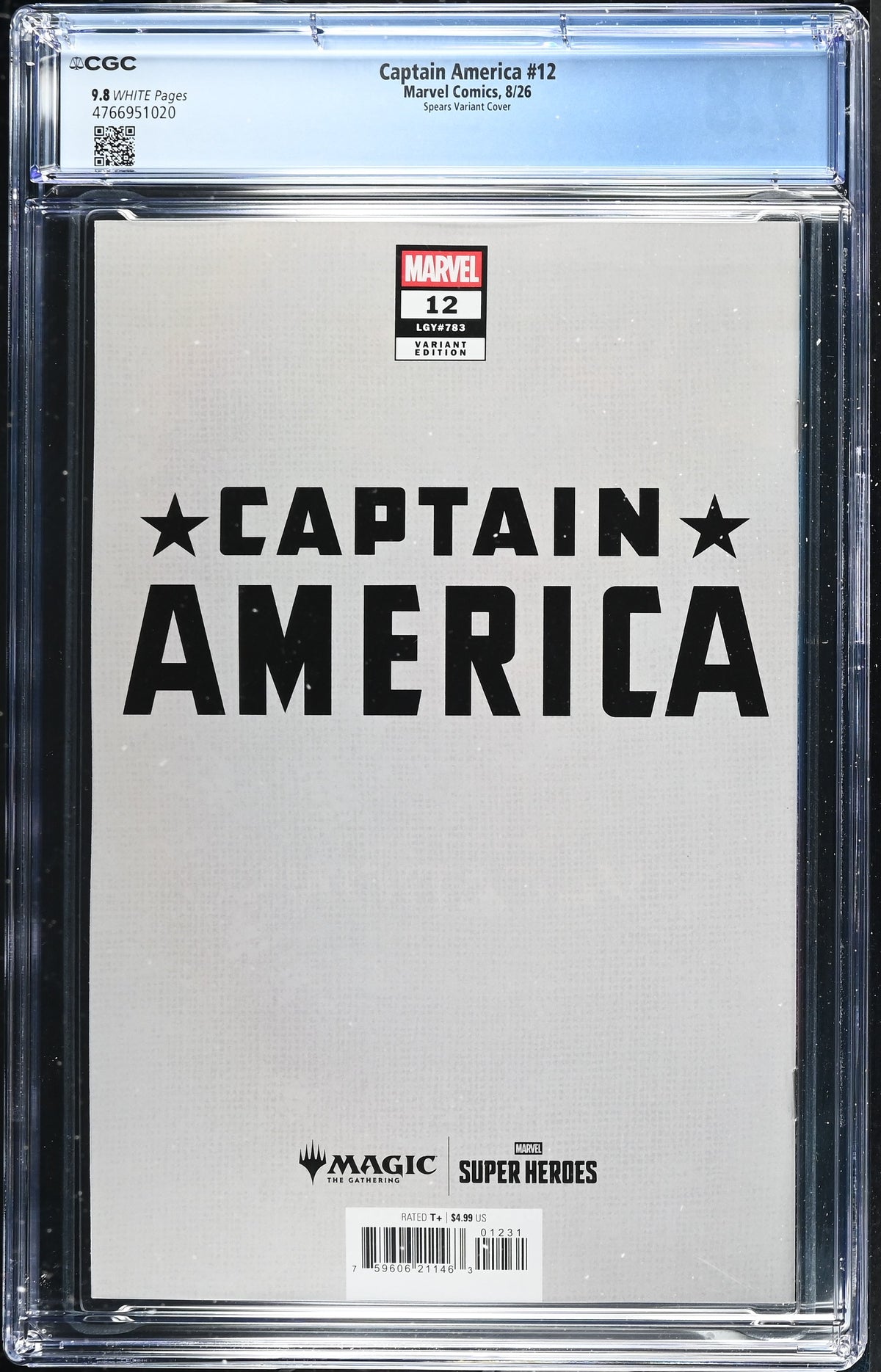 Captain America #12 Mark Spears MTG Variant CGC 9.8