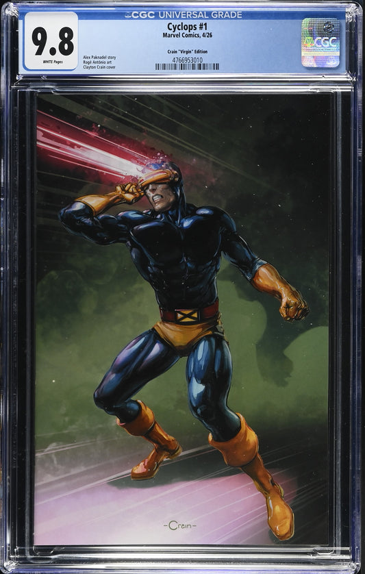 Cyclops #1 Clayton Crain Virgin Variant 1:50 CGC 9.8