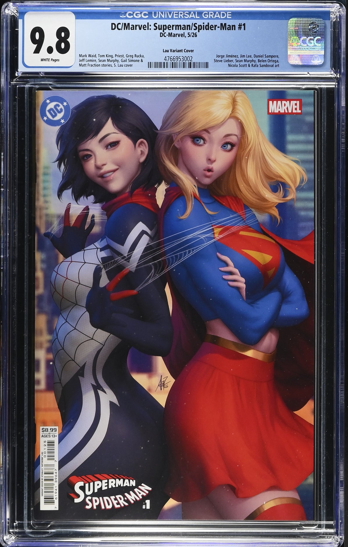 DC/Marvel: Superman/Spider-Man "ArtGerm" Lau CGC 9.8