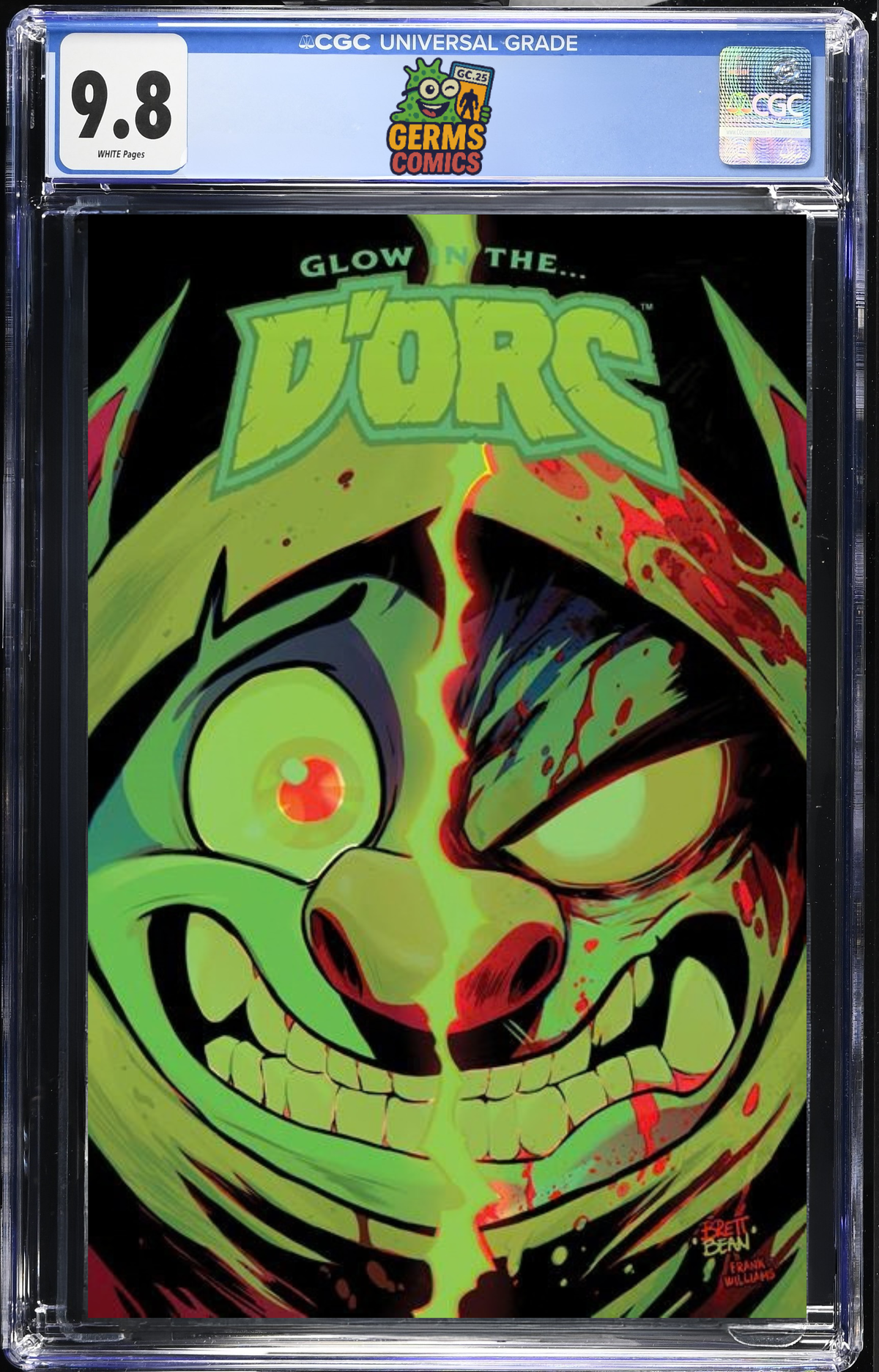 D'Orc #1 Glow in the D'Orc 8th Printing Brett Bean CGC 9.8