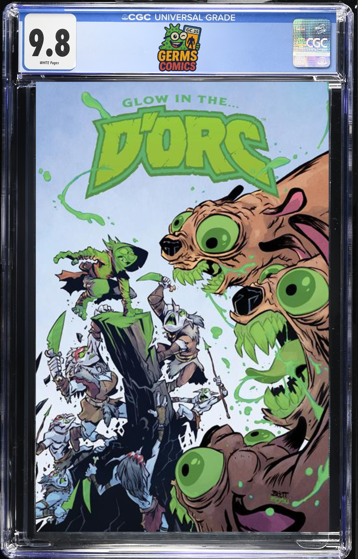 D'Orc #4 Glow in the D'Orc 2nd Printing Brett Bean CGC 9.8