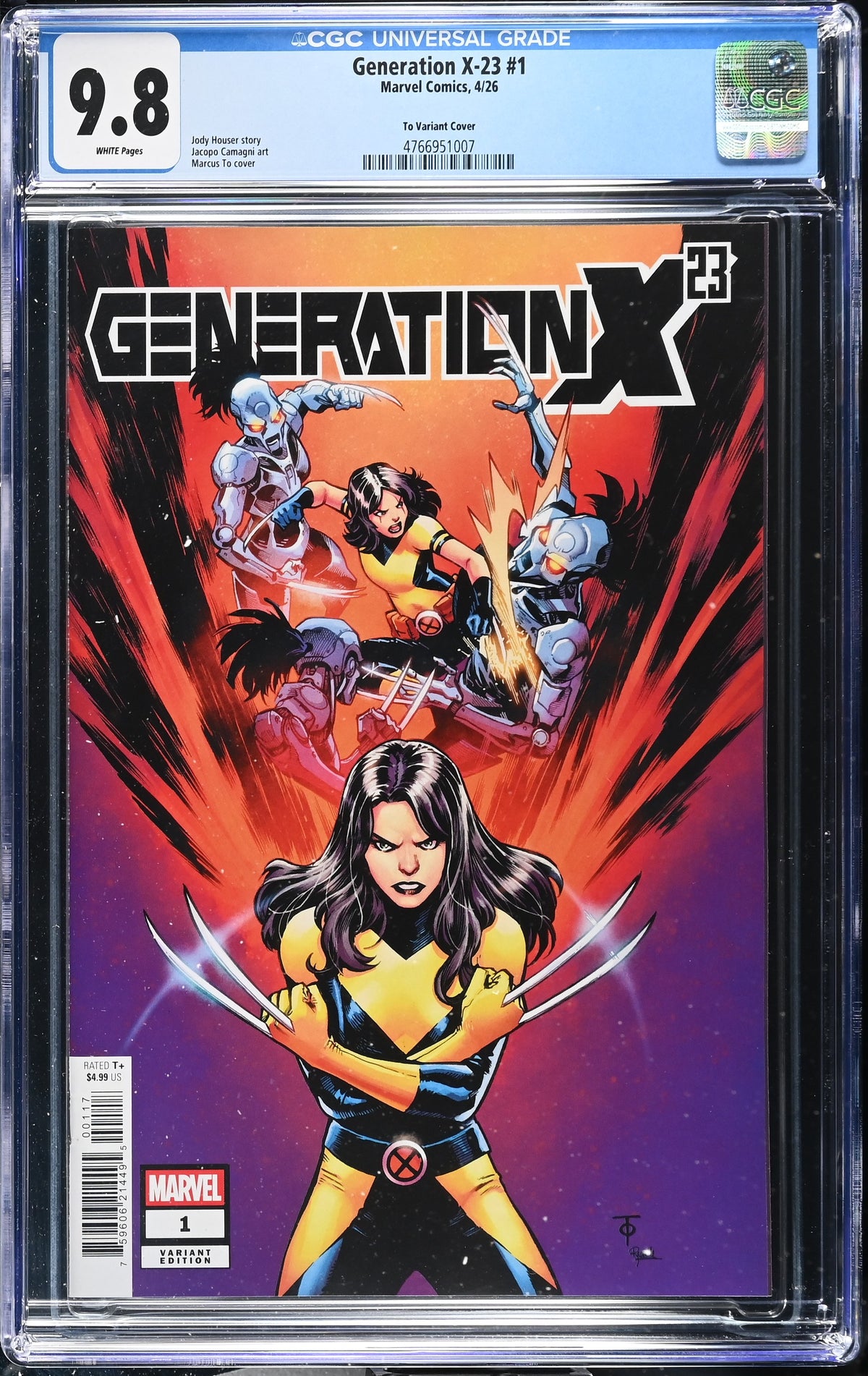 Generation X-23 #1 Marcus To 1:25 Variant CGC 9.8