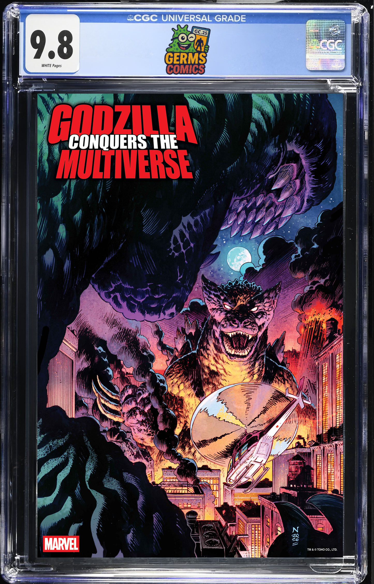 Godzilla Conquers the Multiverse #1 Nic Klein Heisei Godzilla Variant CGC 9.8