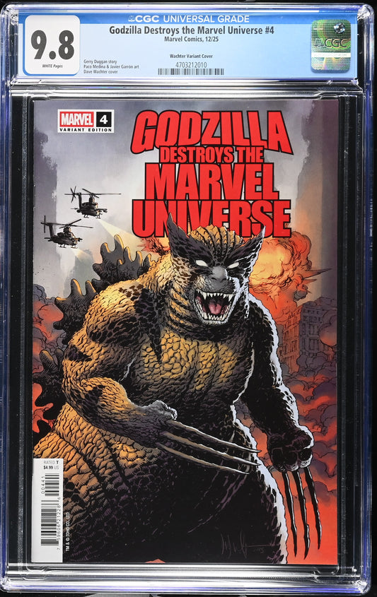 Godzilla Destroys the Marvel Universe #4 Dave Wachter CGC 9.8