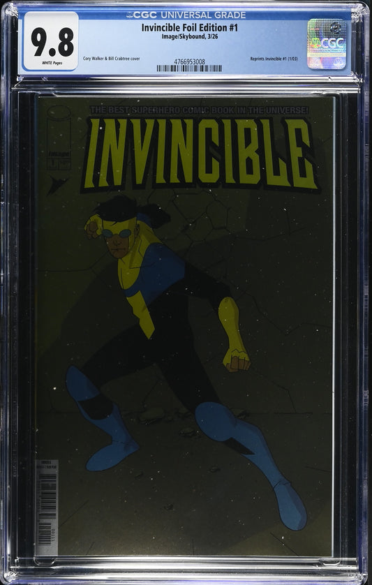 Invincible Foil Edition #1 Reprint CGC 9.8