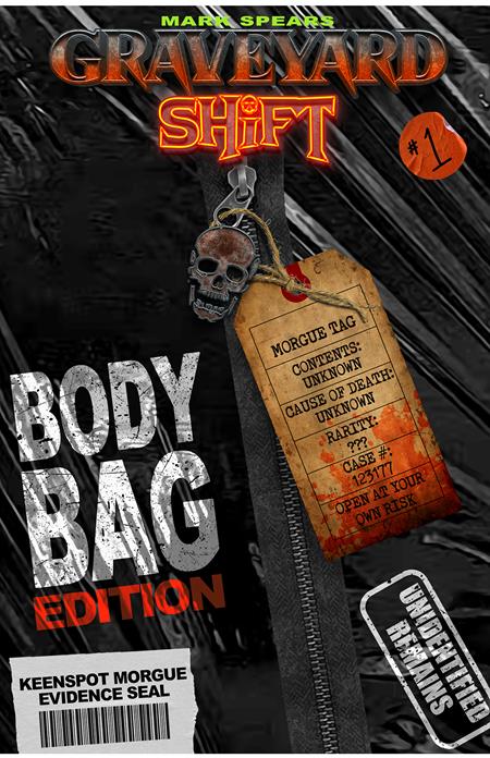 Mark Spears’ Graveyard Shift #1 – Cover D: Body Bag Edition Blind Bag Variant with Bonus Trading Card 5x pack