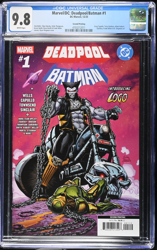 Marvel/DC: Deadpool/Batman #1 Second Printing (Logo) Ryan Stegman CGC 9.8