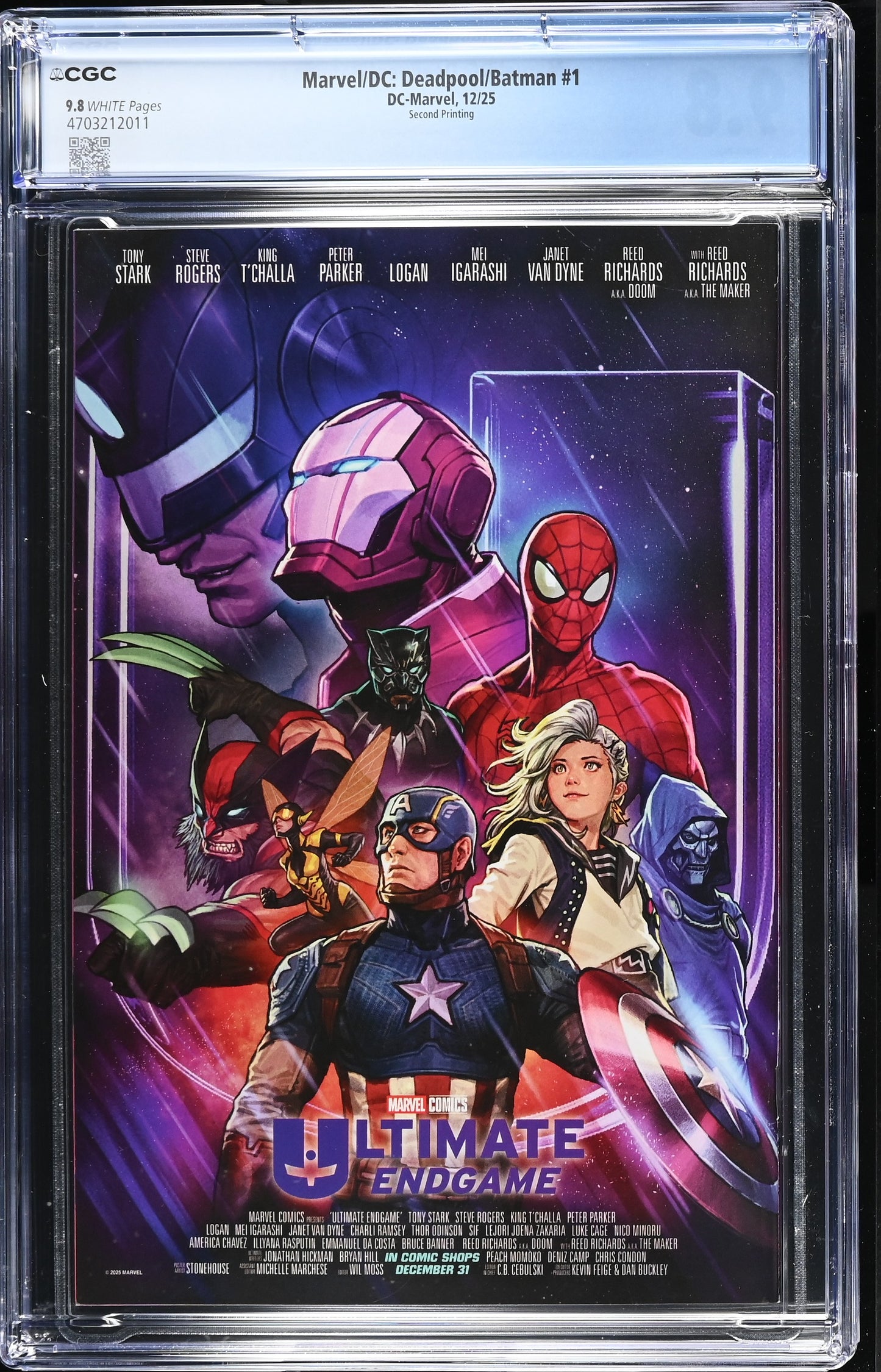 Marvel/DC: Deadpool/Batman #1 Second Printing (Logo) Ryan Stegman CGC 9.8