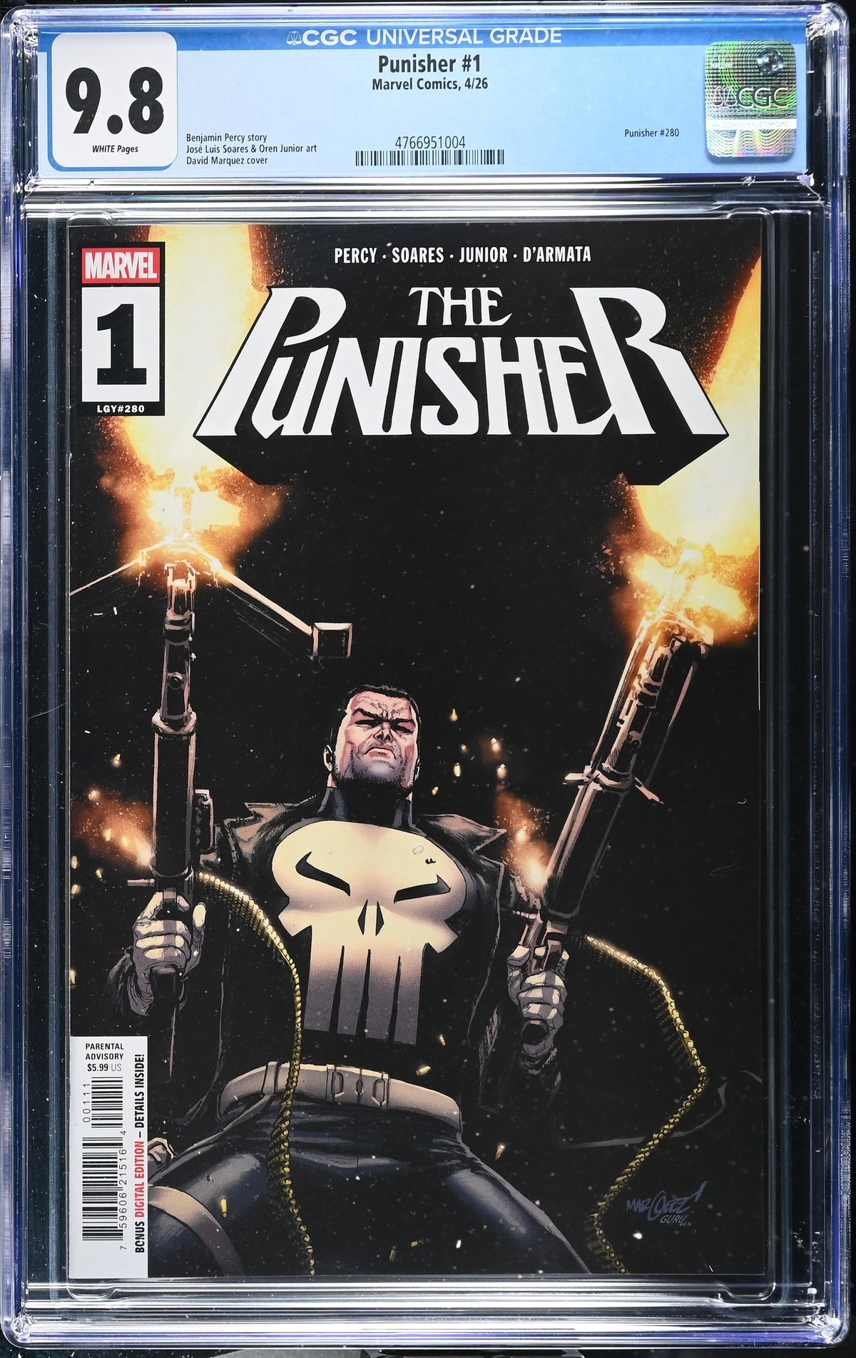 Punisher #1 David Marquez CGC 9.8