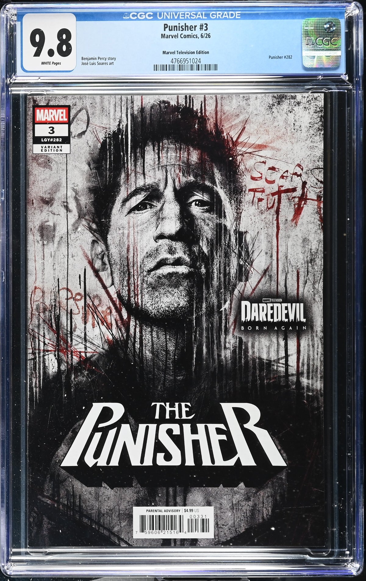 Punisher #3 Television Variant CGC 9.8