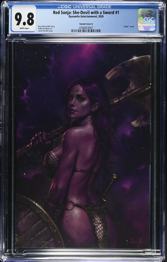 Red Sonja: She-Devil with a Sword #1 Lucio Parrillo CGC 9.8 (UltraViolet Virgin)