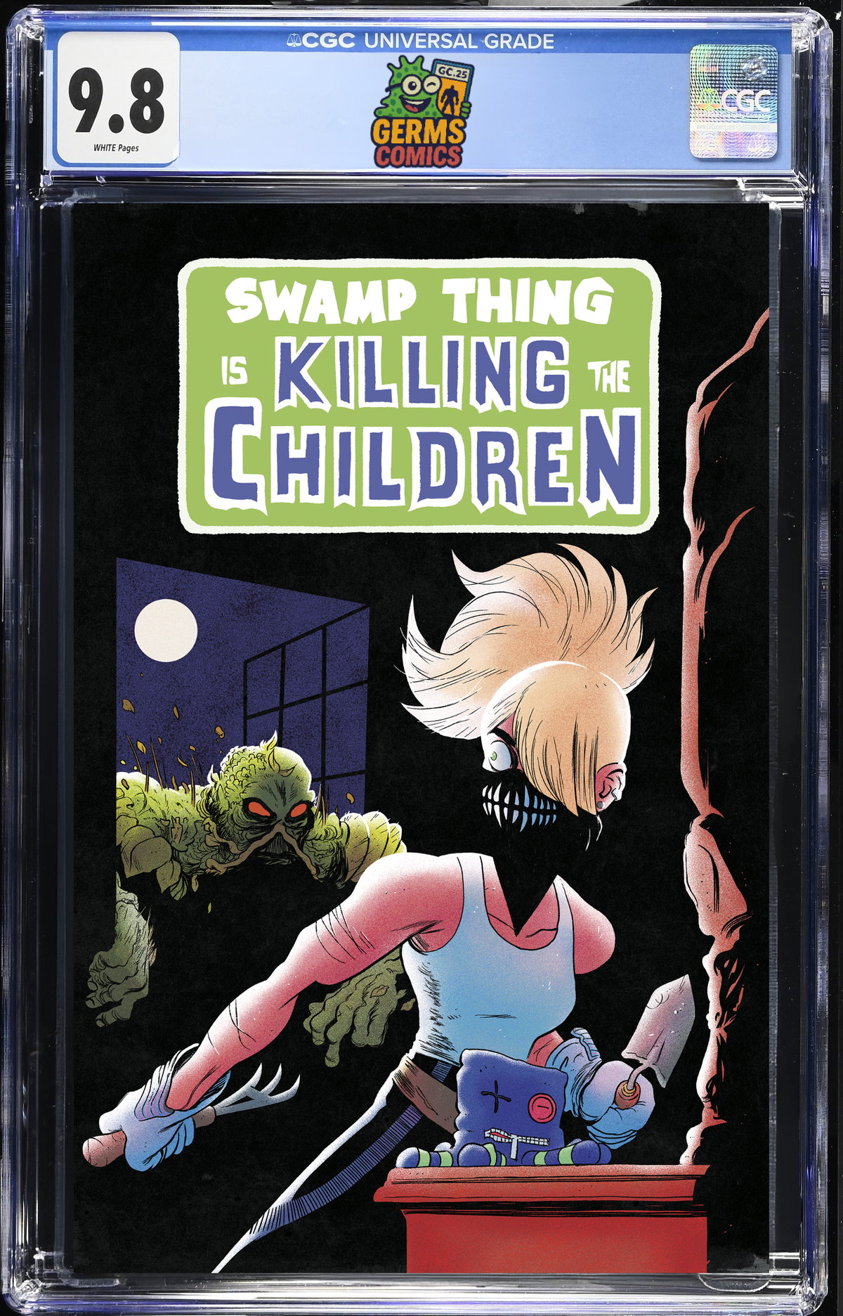 Swamp Thing is Killing the Children #1 Cover C Tyler Boss Swamp Thing Homage Variant CGC 9.8