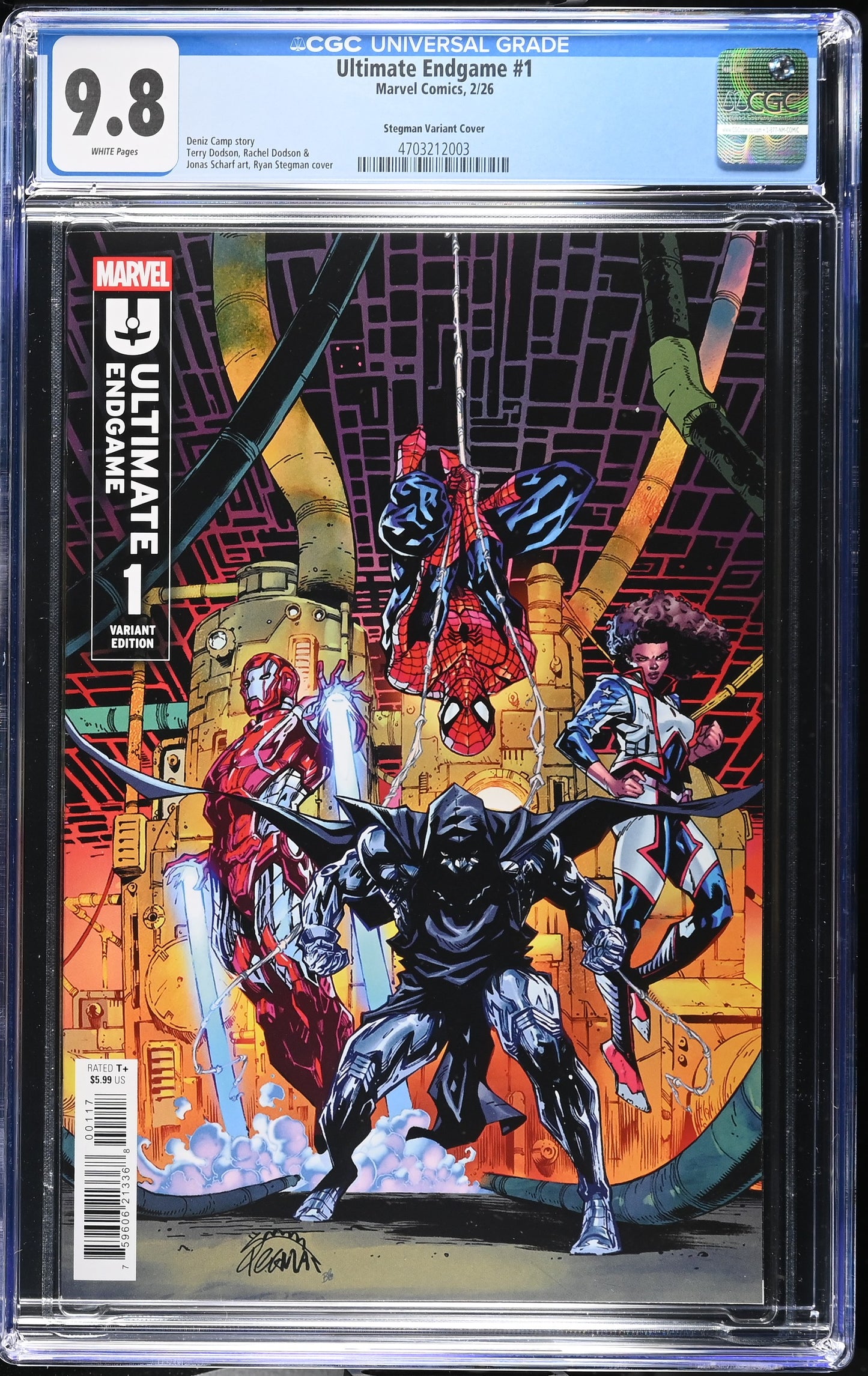 Ultimate Endgame #1 Ryan Stegman 1:25 CGC 9.8