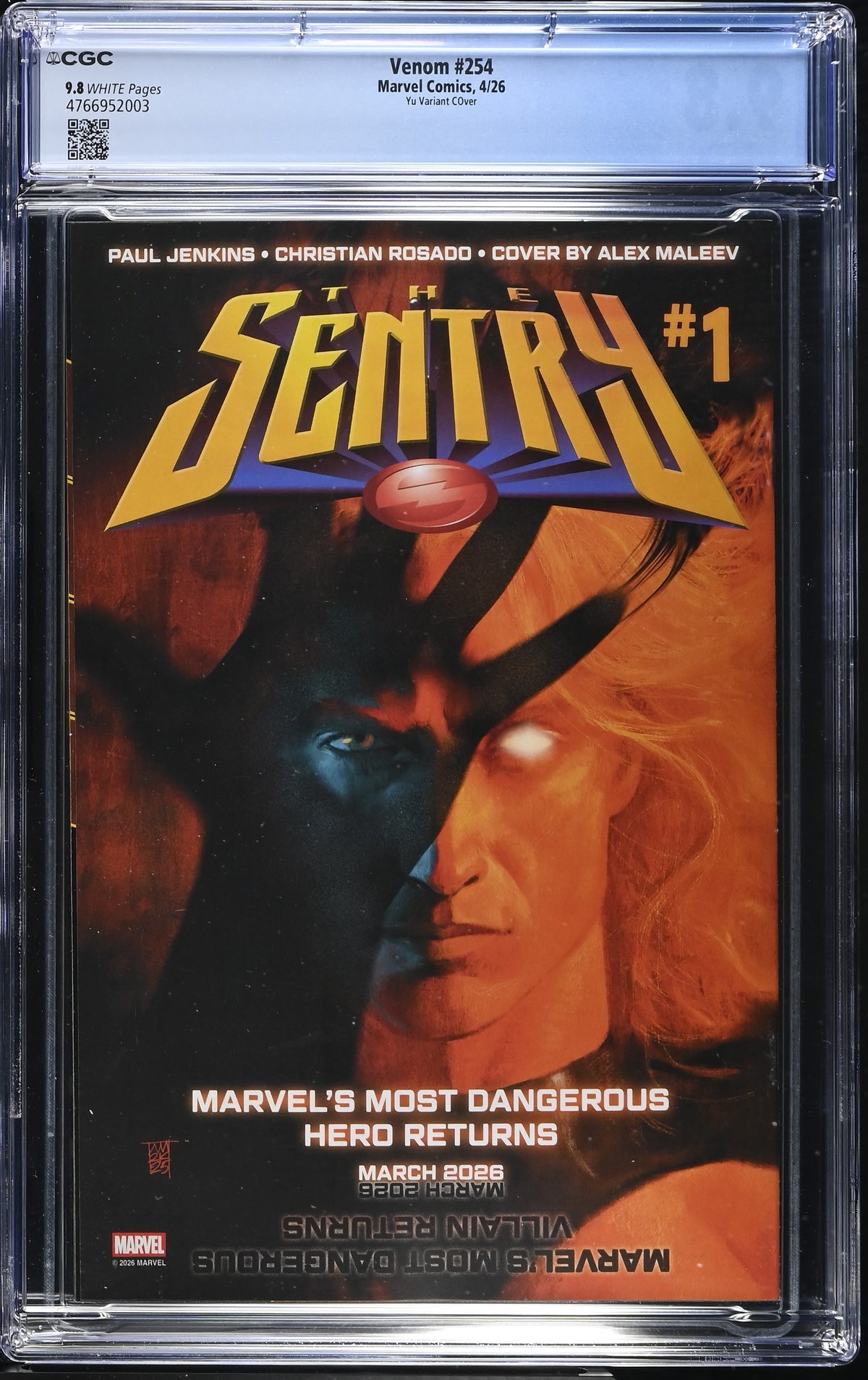 Venom #254 Leinil Francis Yu 1:25 Variant CGC 9.8