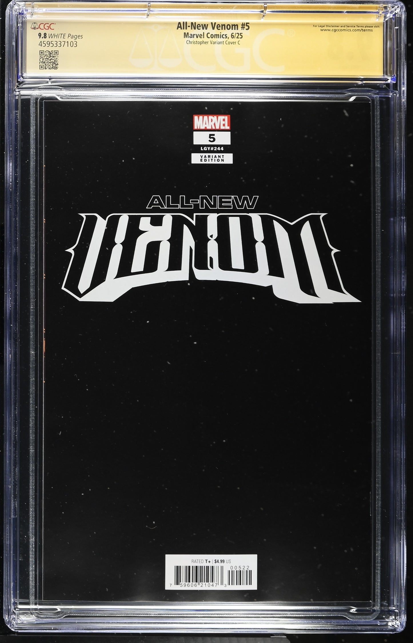 All-New Venom #5 CGC 9.8 – Signed by JTC