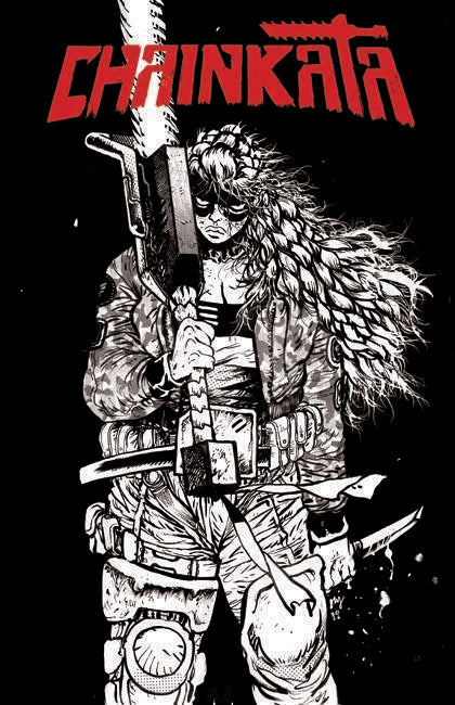 CHAINKATA #1 Cover B Daniel Warren Johnson B&W