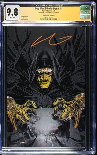 One World Under Doom #1 CGC x JSA 9.8 – John Giang Signed Virgin Variant