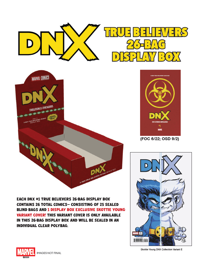 DNX True Believers (Blind Bag) 26 - Bag Display Box