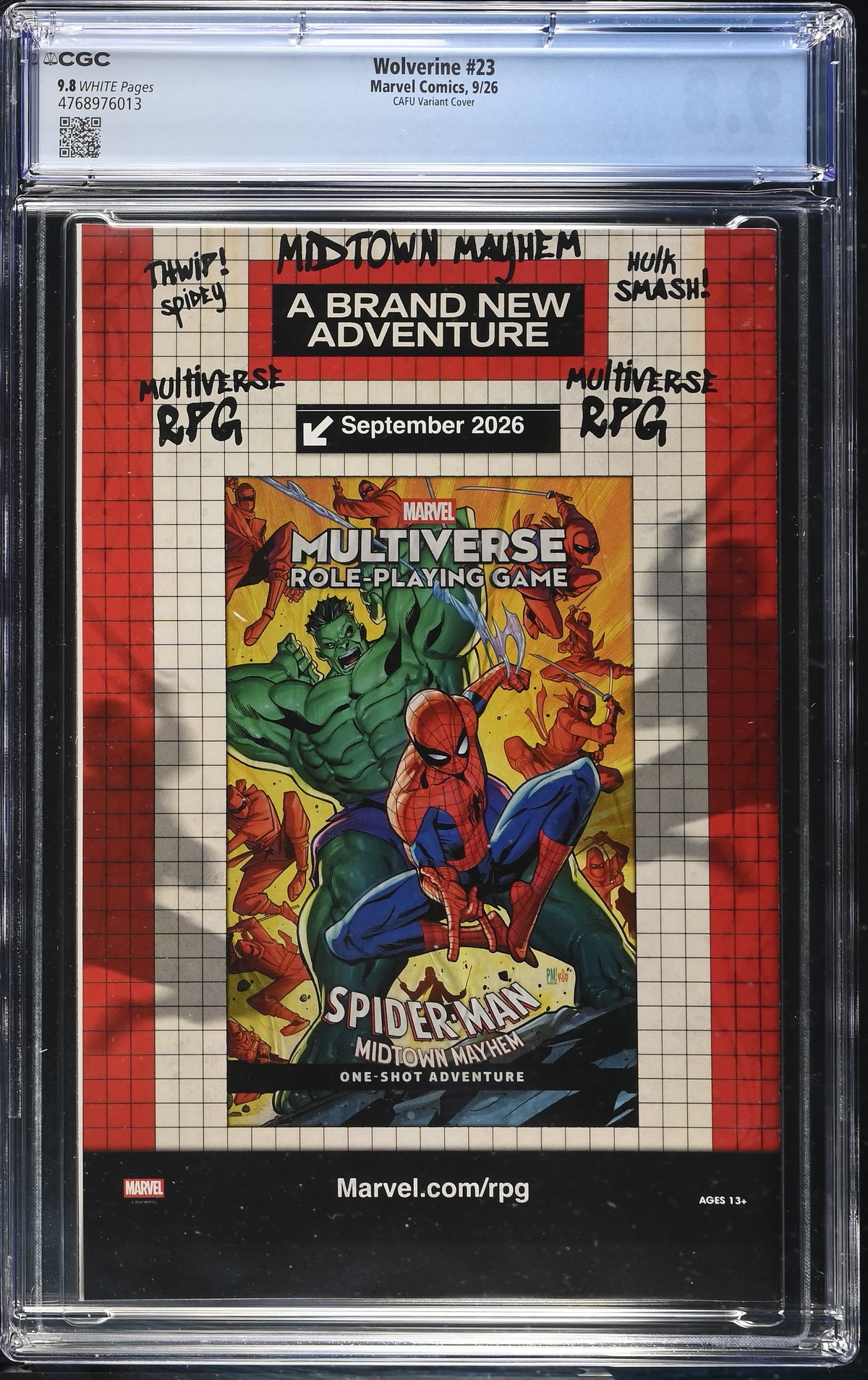 Wolverine #23 Cafu CGC 9.8